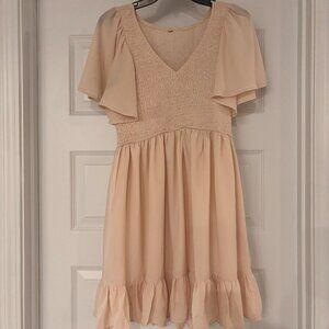 LILLUSORY Women's Flowy Casual Mini Dress